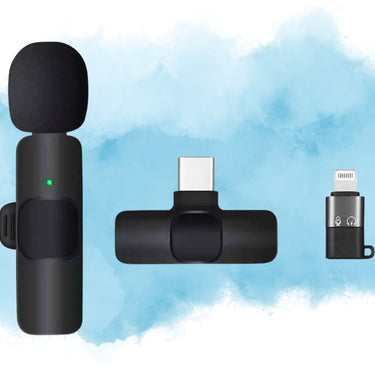 K8 Single Wireless Microphone for Android & iPhone | Lapel Mic for Singing, YouTube, Vlogging & Recording